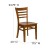 Flash Furniture XU-DGW0005LAD-CHY-GG Ladder Back Wood Chair with Cherry Finish addl-1