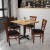 Flash Furniture XU-DGW0005LAD-MAH-BLKV-GG Ladder Back Mahogany Wood Chair with Black Vinyl Seat addl-2