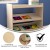 Flash Furniture MK-ME13705-GG Bright Beginnings Wooden Mobile Classroom Storage Cart, 3 Angled Shelves addl-3