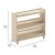 Flash Furniture MK-ME13705-GG Bright Beginnings Wooden Mobile Classroom Storage Cart, 3 Angled Shelves addl-4