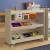 Flash Furniture MK-ME13705-GG Bright Beginnings Wooden Mobile Classroom Storage Cart, 3 Angled Shelves addl-5