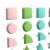 Flash Furniture MK-ME14702-GG Bright Beginnings Pastel 256 Piece Shape Set for Modular STEAM Wall Systems addl-8