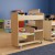 Flash Furniture MK-ME16614-GG Bright Beginnings Wooden Double Sided Mobile Storage Cart, 14 Round Storage Compartments, 4 Storage Shelves addl-5