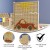Flash Furniture MK-ME19936-GG Bright Beginnings Wooden Double Sided Freestanding STEAM Wall Base with Peg Panels addl-3