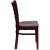 Flash Furniture XU-DGW0005LAD-MAH-GG Ladder Back Wood Chair with Mahogany Finish addl-2