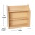 Flash Furniture MK-STR800H-GG Hercules Natural Wooden 3 Shelf Book Display with Curved Edges addl-4