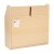 Flash Furniture MK-STR800H-GG Hercules Natural Wooden 3 Shelf Book Display with Curved Edges addl-6