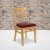 Flash Furniture XU-DGW0005LAD-NAT-BURV-GG Ladder Back Natural Wood Chair with Burgundy Vinyl Seat addl-1