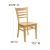 Flash Furniture XU-DGW0005LAD-NAT-GG Ladder Back Wood Chair with Natural Finish addl-1