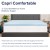 Flash Furniture MR-M35-2-T-GG Capri Comfortable Sleep 2" Cool Gel Memory Foam Mattress Topper, Twin Size addl-3