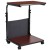 Flash Furniture MT-6288-1-GG Mobile Sit-Down, Stand-Up Mahogany Computer Ergonomic Desk  addl-5