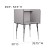 Flash Furniture MT-M6221-SGLSC-GREY-GG Stand-Alone Study Carrel with Height Adjust Legs and Wire Management, Nebula Grey Finish  addl-5
