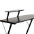 Flash Furniture NAN-CD-22181-BK-BK-GG L-Shaped Desk 71.5" Computer Corner Desk, Black/Black addl-6