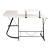 Flash Furniture NAN-CD-22181-WH-BK-GG L-Shaped Desk 71.5" Computer Corner Desk, White/Black addl-7