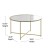 Flash Furniture NAN-CEK-10-GG 3 Piece Occasional Glass Top Coffee and End Table Set with Brushed Gold Frame addl-4
