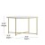 Flash Furniture NAN-CEK-12-GG 3 Piece Occasional White Laminate Coffee and End Table Set with Brushed Gold Crisscross Frame addl-4