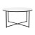 Flash Furniture NAN-CEK-1787-MRBL-BK-GG 3 Piece Occasional White Marbled Laminate Coffee and End Table Set with Matte Black Crisscross Frame addl-7