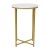 Flash Furniture NAN-CEK-1787-MRBL-GG 3 Piece Occasional White Marbled Laminate Coffee and End Table Set with Brushed Gold Crisscross Frame addl-8