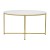 Flash Furniture NAN-CEK-1787-MRBL-GG 3 Piece Occasional White Marbled Laminate Coffee and End Table Set with Brushed Gold Crisscross Frame addl-9