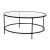 Flash Furniture NAN-CEK-21750-BK-GG 3 Piece Occasional Glass Coffee and End Table Set with Round Matte Black Frame - addl-10