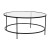 Flash Furniture NAN-CEK-21750-BK-GG 3 Piece Occasional Glass Coffee and End Table Set with Round Matte Black Frame - addl-8