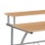 Flash Furniture NAN-CLIFTON-MP-GG Maple Computer Desk with Top and Lower Storage Shelves addl-7