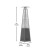 Flash Furniture NAN-FSDC-01-GY-GG Slate Gray Stainless Steel Pyramid 42,000 BTU Propane Heater with Wheels  addl-4