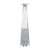 Flash Furniture NAN-FSDC-01-SL-GG Silver Stainless Steel Pyramid 42,000 BTU Propane Heater with Wheels  addl-6