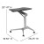 Flash Furniture NAN-IP-10-BK-GG Mobile Sit-Down, Stand-Up Black Computer Ergonomic Desk, 28.25"W addl-5