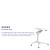 Flash Furniture NAN-IP-10-WH-GG Mobile Sit-Down, Stand-Up White Computer Ergonomic Desk, 28.25"W addl-3
