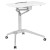 Flash Furniture NAN-IP-10-WH-GG Mobile Sit-Down, Stand-Up White Computer Ergonomic Desk, 28.25"W addl-6