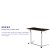 Flash Furniture NAN-IP-6-1-DKW-GG Sit-Down, Stand-Up Dark Wood Grain Computer Ergonomic Desk, 37.375"W addl-3