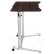 Flash Furniture NAN-IP-6-1-DKW-GG Sit-Down, Stand-Up Dark Wood Grain Computer Ergonomic Desk, 37.375"W addl-8