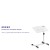 Flash Furniture NAN-JG-06B-WH-GG White Adjustable Height Steel Mobile Computer Desk addl-3