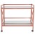 Flash Furniture NAN-JH-17110-GG Glass Kitchen Serving and Bar Cart with Rose Gold Frame addl-4