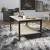 Flash Furniture NAN-JH-17163-GG Modern Industrial 2 Tier Rectangular Metal and Driftwood Coffee Table addl-1