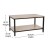 Flash Furniture NAN-JH-17163-GG Modern Industrial 2 Tier Rectangular Metal and Driftwood Coffee Table addl-4