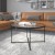 Flash Furniture NAN-JH-1786CT-BK-GG Modern Clear Glass Coffee Table with Crisscross Matte Black Frame addl-1