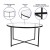 Flash Furniture NAN-JH-1786CT-BK-GG Modern Clear Glass Coffee Table with Crisscross Matte Black Frame addl-4