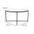 Flash Furniture NAN-JH-1786CT-BK-GG Modern Clear Glass Coffee Table with Crisscross Matte Black Frame addl-5