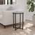 Flash Furniture NAN-JH-1786ET-BK-GG Modern Clear Glass End Table with Crisscross Matte Black Frame addl-1