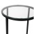 Flash Furniture NAN-JH-1786ET-BK-GG Modern Clear Glass End Table with Crisscross Matte Black Frame addl-6