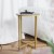 Flash Furniture NAN-JH-1786ET-GG Modern Clear Glass End Table with Crisscross Brushed Gold Frame addl-1
