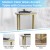Flash Furniture NAN-JH-1786ET-GG Modern Clear Glass End Table with Crisscross Brushed Gold Frame addl-4