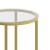 Flash Furniture NAN-JH-1786ET-GG Modern Clear Glass End Table with Crisscross Brushed Gold Frame addl-6