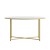 Flash Furniture NAN-JH-1787CT-GG Modern White Finish Coffee Table with Crisscross Brushed Gold Frame addl-7