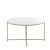 Flash Furniture NAN-JH-1787CT-GG Modern White Finish Coffee Table with Crisscross Brushed Gold Frame addl-8