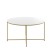 Flash Furniture NAN-JH-1787CT-GG Modern White Finish Coffee Table with Crisscross Brushed Gold Frame addl-8