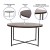 Flash Furniture NAN-JH-1787CT-WAL-BK-GG Modern Walnut Finish Coffee Table with Crisscross Matte Black Frame addl-3