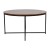 Flash Furniture NAN-JH-1787CT-WAL-BK-GG Modern Walnut Finish Coffee Table with Crisscross Matte Black Frame addl-6